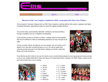 Tablet Screenshot of elitecheeracademy.com